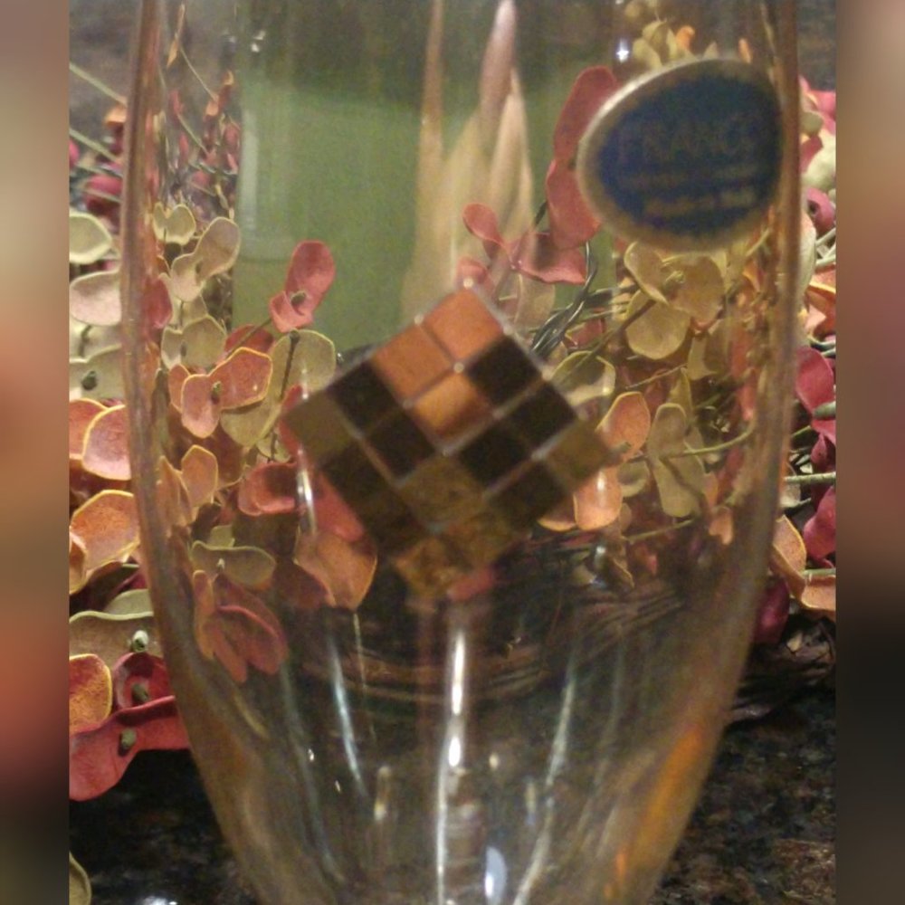 Franco-Vetterie e' Cristal Erie Iridescent Amber Champagne Flutes - Picture 4 of 8